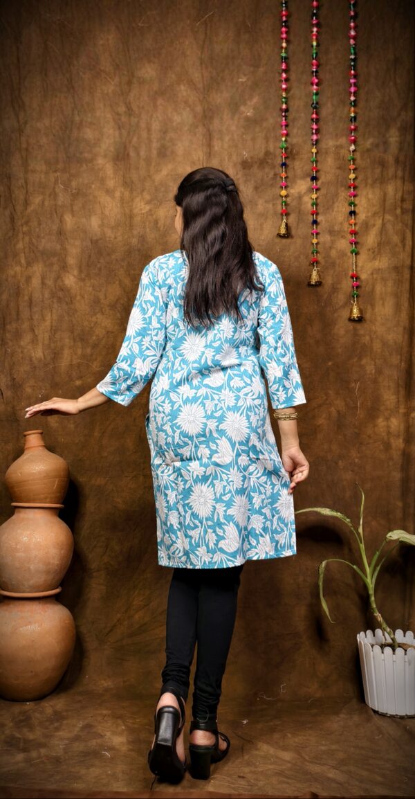 COTTON V NECK KURTI - Image 2