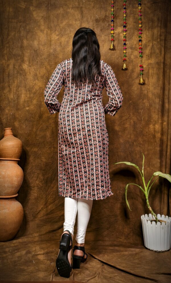 COTTON V NECK KURTI - Image 4