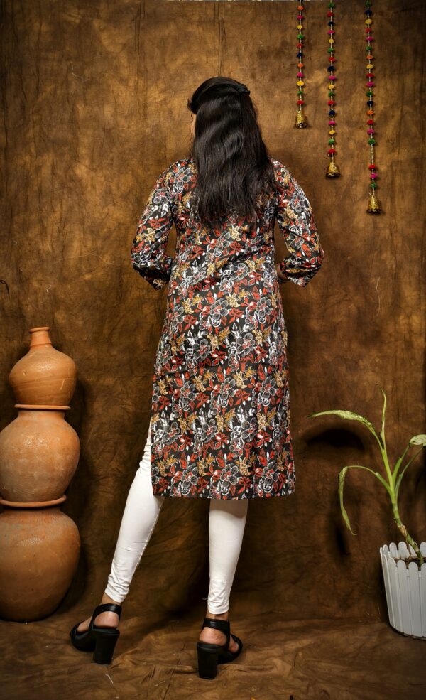 COTTON V NECK KURTI - Image 2