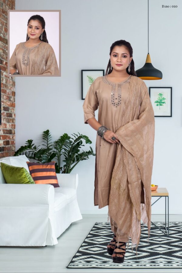 Maya Jalpari new mirror work kurti  3piece